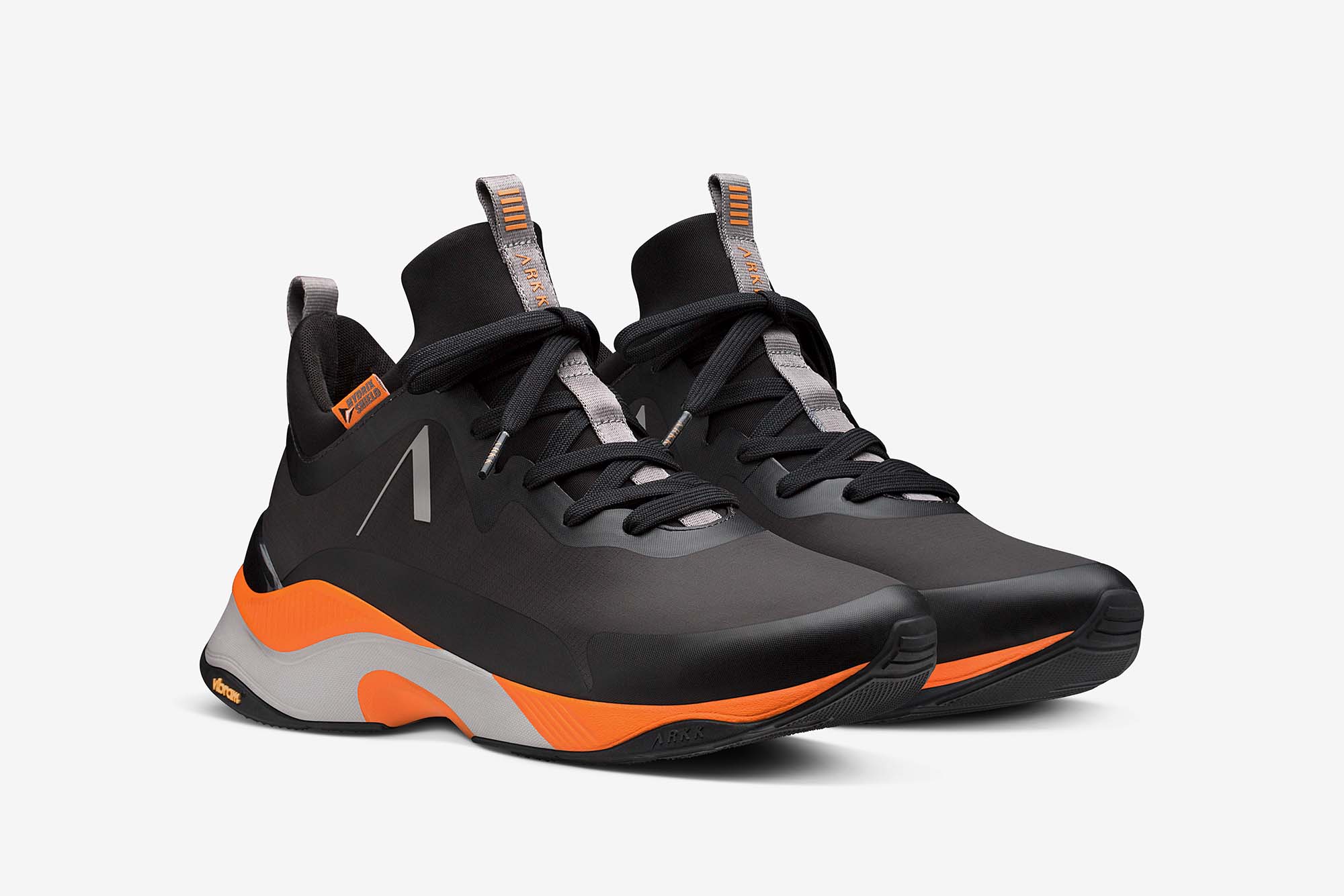 ARKK Collection Stormrydr Nylon HL VULKN Vibram | Black Orange Glory | Men Stormrydr